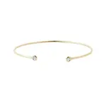 Zlatý náramok s bezel diamantmi KLENOTA