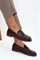 Boto Dámské mokasíny z ekologické kůže hnědé Lilith