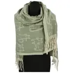 Trendy dámská šála Sandy Cat, zelená