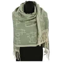 Trendy dámská šála Sandy Cat, zelená