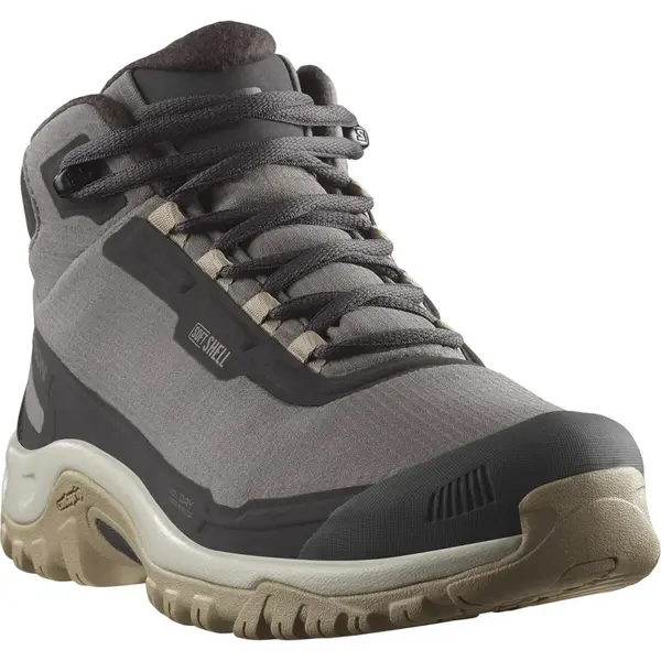 Salomon Shelter WP EU 39 ⅓, Plum Kitten/Phantom/Desert Tan Dámské turistické boty