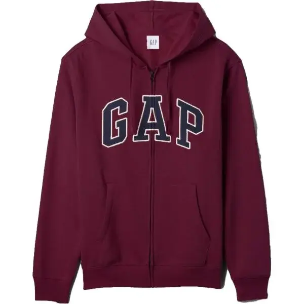 GAP V-HERITAGE LOGO FZ SNL Pánská mikina, vínová, velikost