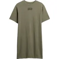 GAP V-FRCH LOGO TEE DRESS Dámské šaty, khaki, velikost
