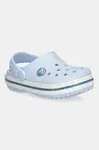Dětské pantofle Crocs CROCS CROCBAND SPECKLED BAND CLOG modrá barva, 211646