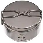 ALB FORMING NEREZ Dvoudílný nerezový ešus, stříbrná, velikost