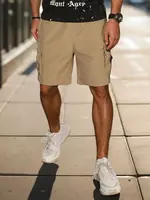 Pánské kapsáčové kraťasy khaki