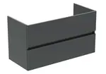 Ideal Standard Eurovit+ - Umývadlová skrinka, 55x100x44 cm, 2 zásuvky, lesklá sivá R0265TI