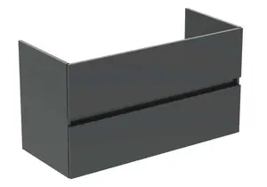 Ideal Standard Eurovit+ - Umývadlová skrinka, 55x100x44 cm, 2 zásuvky, lesklá sivá R0265TI