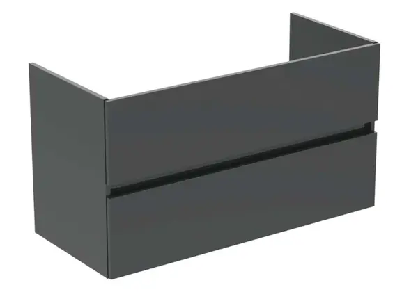 Ideal Standard Eurovit+ - Umývadlová skrinka, 55x100x44 cm, 2 zásuvky, lesklá sivá R0265TI