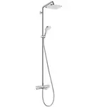 Hansgrohe Croma - Sprchový set s vaňovým termostatom, 28x17 cm, 3 prúdy, chróm 27687000