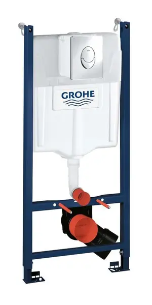 Grohe Rapid SL - Predstenový inštalačný prvok na závesné WC, nádržka GD2, ovládacie tlačidlo Skate Air, chróm 38745001