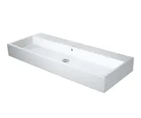 Duravit Vero Air - Dvojumyvadlo 120x47 cm, s přepadem, bez otvoru pro baterii, WonderGliss, bílá 23501200601