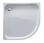 Duravit D-Code - Sprchová vanička štvrťkruhová 90x90 cm, alpská biela 720108000000000