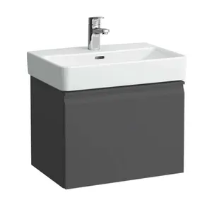 Laufen Pro S - Umývadlová skrinka, 57x45x39 cm, 1 zásuvka, grafit mat H4833710964801