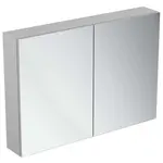 Ideal Standard Mirror&Light - Zrkadlová skrinka s LED osvetlením a zásuvkou, 100x70 cm, hliník T3498AL
