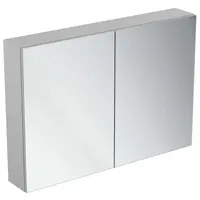 Ideal Standard Mirror&Light - Zrkadlová skrinka s LED osvetlením a zásuvkou, 100x70 cm, hliník T3498AL