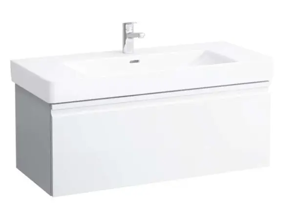 Laufen Pro S - Umývadlová skrinka, 101x45x39 cm, 1 zásuvka, lesklá biela H4835510964751