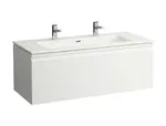 Laufen Pro S - Skrinka s dvojumývadlom, 120x53x50 cm, 1 zásuvka, matná biela H8609684631071