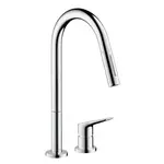 Axor Citterio M - Dvouotvorová dřezová baterie, chrom 34822000