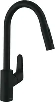 Hansgrohe Focus M41 - Dřezová baterie s výsuvnou sprškou, matná černá 31815670