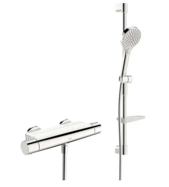 Hansa Optima - Sprchový set s termostatem, 3 proudy, chrom 481303310009