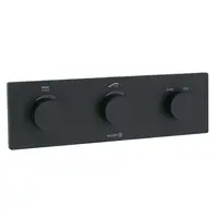 Kludi Tronic - Termostatická batéria pod omietku, na 2 spotrebiče, matná čierna 3830039-00