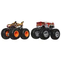 Mattel Hot Wheels Monster trucks demolačné duo Tiger Shark a 5 Alarm
