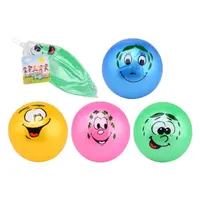 Míč smajlík 23 cm - zelený