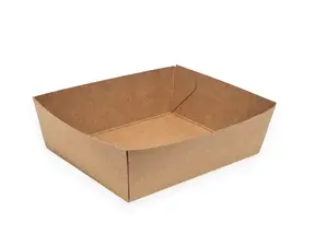 500 ks - Papírová miska kraft 135 x 110 x 45 mm 500 ml