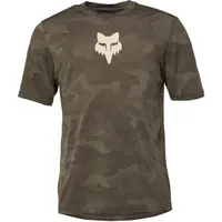 Fox RANGER TRU DRI SS Pánsky cyklistický dres, khaki, veľkosť