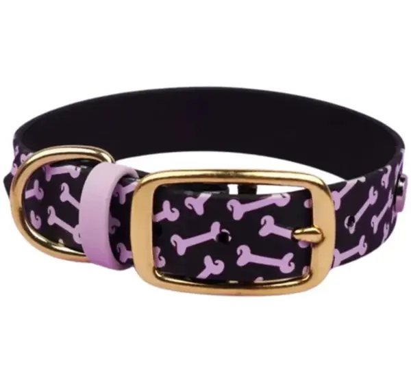 Bura obojek černý kostičky | Obojek pro psy - XXXS