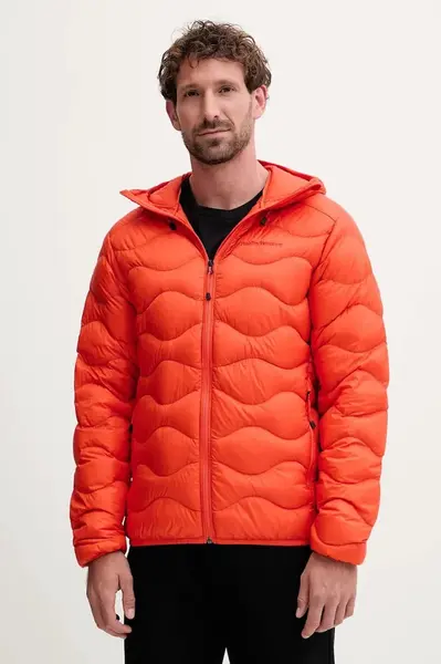 Péřová bunda Peak Performance Helium Down pánská, zelená barva, zimní, G79845