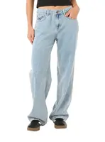 Rip curl dámské kalhoty Aggie Relaxed Jeans Vintage Blue | Modrá | Velikost 30 | 100% bavlna