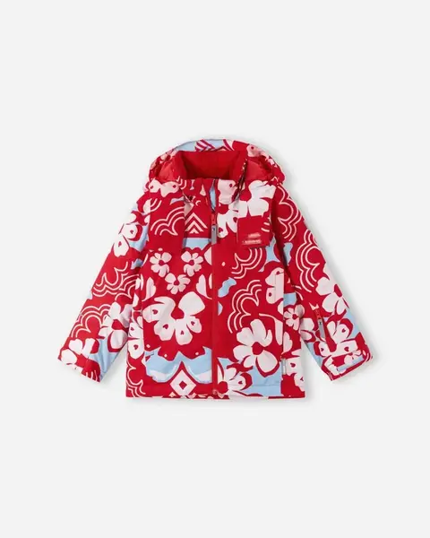 Dětská zimní bunda s membránou reima palsi červená 122