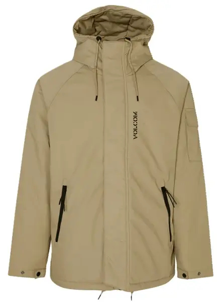 Volcom pánská bunda Stoke Stone Ii 10K Jacket Khaki | Zelená | Velikost M