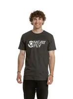 Meatfly pánské tričko Revital Black / Charcoal Heather | Černá | Velikost M