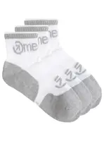 Meatfly ponožky Middle Triple pack White | Bílá | Velikost M