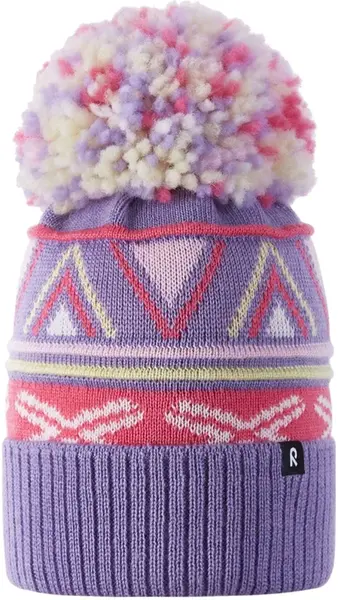 Dětská zimní čepice reima kirjoen fialová 48-50