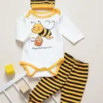90479 Dewberry Unisex Newborn 3 Piece Clothing Set-YELLOW