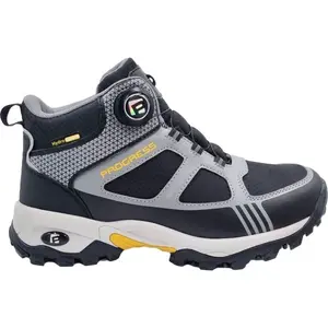 PROGRESS TREK MID WP Juniorská obuv s membránou, čierna, veľkosť