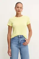 Bavlněné tričko Pinko žlutá barva, 100355 A227