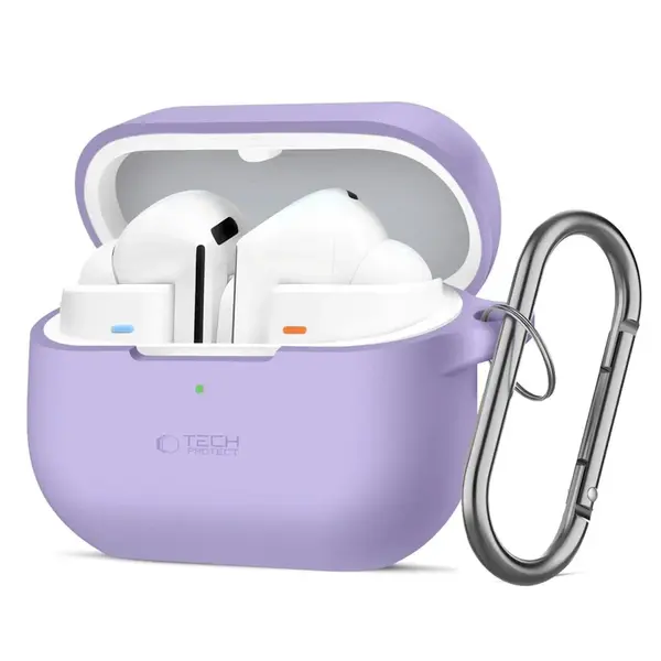 Tech-Protect Silikonové pouzdro, Samsung Galaxy Buds 3 / 3 FE / 3 Pro, fialové