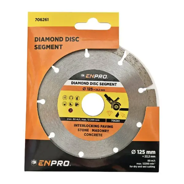 Kotouč diamantový segment Ø 125 x 22.2 mm, ENPRO