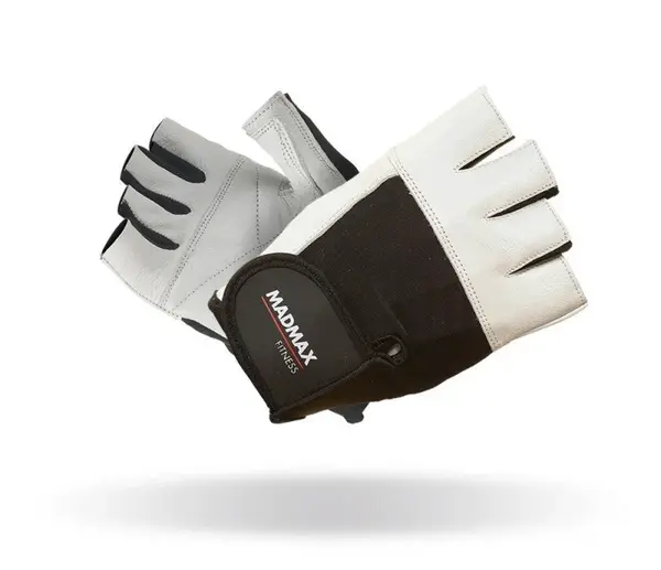 MADMAX Fitness rukavice - MFG 444, bílá, S