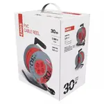 Kabel prodlužovací, 30m / 230V, cívka, 4 zásuvky