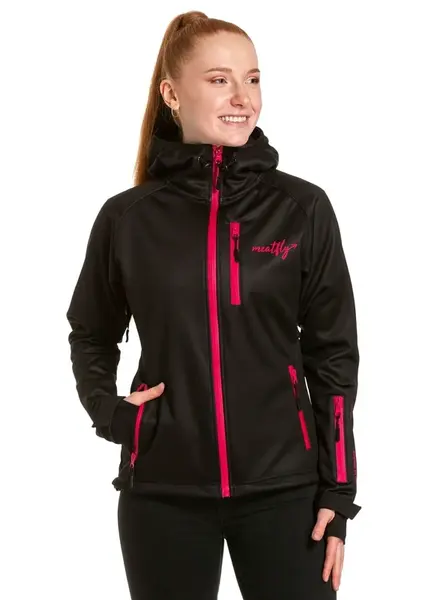 Meatfly dámská softshell bunda Zaja Black | Černá | Velikost M