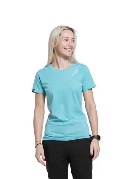 Meatfly dámské tričko Lara Mint | Modrá | Velikost XS | 100% bavlna