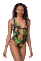 Nebbia High-energy monokini 560, S, zelená