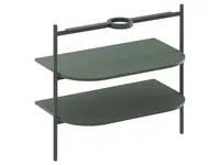 Ravak Yard - Konštrukcia s policami pod umývadlo, Grey Green D800008006