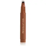 Revolution Instant Brow Hair fix na obočí odstín Warm Brown 1.8 ml